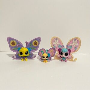 Littlest Pet Shop Fancy Flutters Butterfly Figure LPS Lot Insects Bugs Toy Toys